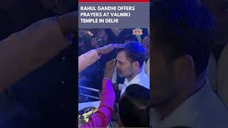 Watch: Lok Sabha LoP Rahul Gandhi Seeks Blessings At Valmiki Temple In Delhi | #shorts #ytshorts