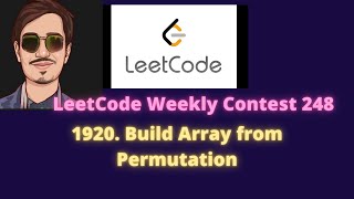 Leetcode Weekly Contest 248 | 1920. Build Array from Permutation(Easy) in English