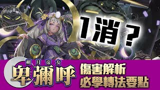 【神魔之塔】卑彌呼玩法介紹！傷害細節分析！必學轉法以及小竅門！