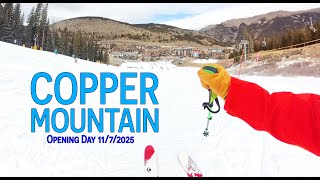 Copper Mountain Opening Day 11/7/2025 - Top to Bottom on Main Vein