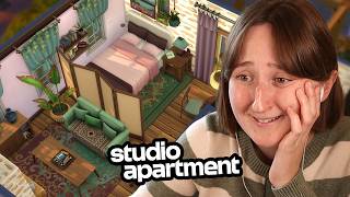 I built a STUDIO APARTMENT in The Sims 4