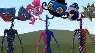 MOMMY AND DADDY LONG LEGS VS SUN AND MOONDROP VS HUGGY WUGGY SIREN HEADS In Gmod! (Poppy Playtime)