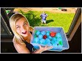 SLIME WATER BALLOON PRANK ON MY DAD! // SoCassie