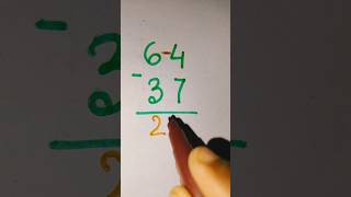 Substract method 🤓#shorts #shortsfeed #maths #mathstricks #foryou #viralvideo #trending #mathematic