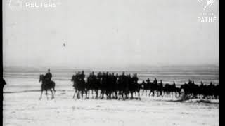 ROMANIA: World War 1: Romania Cavalry in snow (1916)