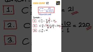 CARA CEPAT #2 : Kombinasi (Kaidah Pencacahan)