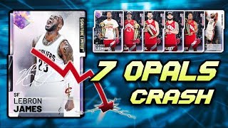 2K ADDED 7 NEW GALAXY OPALS IN NBA 2K19 MyTEAM!!  BIGGEST MARKET CRASH OF THE YEAR