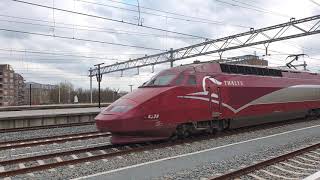 Doorkomst omgeleide Tharlys richting Paris-Nord op station Leiden Centraal [14-3-2020]