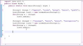 Intermediate Java Tutorial 6 - LinkedList