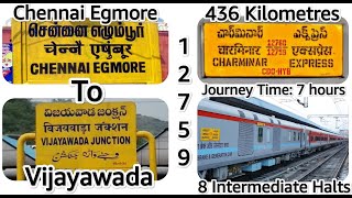 Chennai Egmore to Vijayawada Junction | Egmore | சென்னை எழும்பூர் | Vijayawada | విజయవాడ | विजयवाड़ा