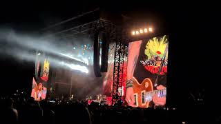 Guns N' Roses - Encore 'Paradise City'  Metricon Stadium Gold Coast Australia. Slash, Axl Rose 2022