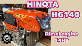 Hinota Diesel engine HG140 DI plus 14hp #geartv