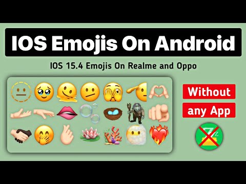 iOS 15.4 Emojis on Android without zfont iOS Emojis on Realme and Oppo