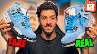 JORDAN 4 DA SHOPEE VS JORDAN 4 DA NIKE