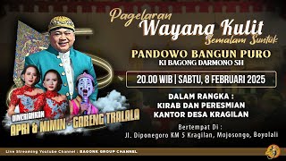 LIVE Wayang Ki Bagong Darmono Bersama Gareng Tralala, Apri \u0026 Mimin Dkk. Lakon \