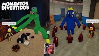 RETOS EN RAINBOW FRIENDS MOMENTOS DIVERTIDOS (ROBLOX) (PARTE 2)