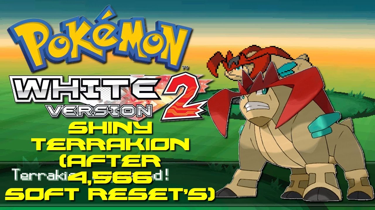 Pokemon White 2: SHINY TERRAKION! (After 4,566 Soft Resets) - YouTube