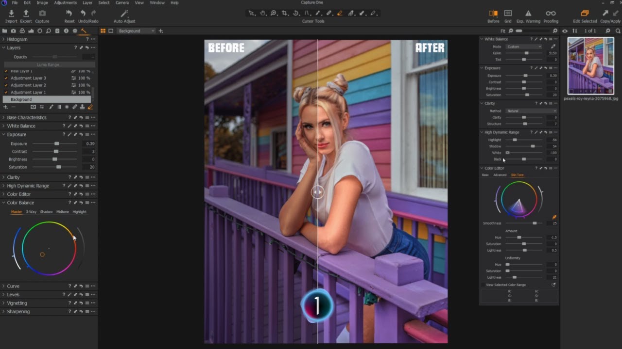 Capture One Pro Portrait Photo Retouching | Photoshop CC 2021 - YouTube