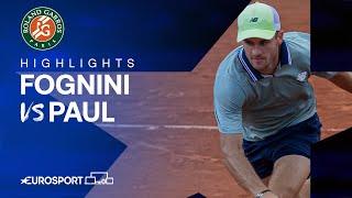 Fabio Fognini vs Tommy Paul | Round 2 | French Open 2024 Highlights 🇫🇷
