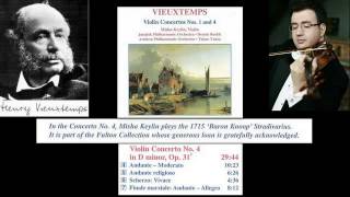 Henri Vieuxtemps: Violin Concerto No. 4, in D minor, Op  31, Misha Keylin