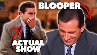 The Office Cast Breaking IN THE SHOW Vs the Bloopers! | Comedy Bites