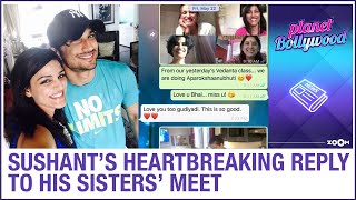 Sushant Singh Rajput's HEARTBREAKING reply to his sisters' virtual meet a few days before his death