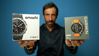 Garmin Fenix 8 VS Amazfit T-Rex 3 QUAL O MELHOR?