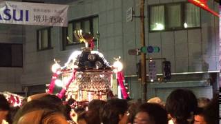 松阪祇園まつり三社みこし『八雲神社』日野町交差点③（20160716）