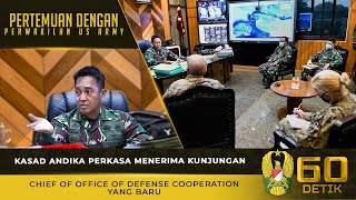 Kasad Menerima Kunjungan Chief of Office of Defense Cooperation yang Baru⁣