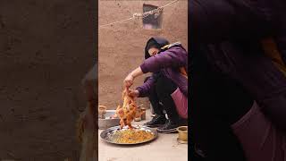 Exploring to Primitive Rural Life in Mountains Village in Afghanistan #villagefood #shorts