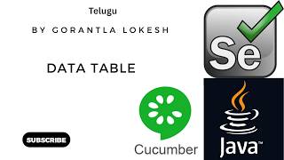 Selenium Java Tutorial 40 Data table in Java Selenium TestNG Cucumber #telugu