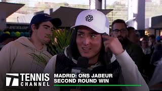 Ons Jabeur talks friendship with Paula Badosa and Aryna Sabalenka | Madrid Second Round 2024