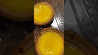 Bright Yellow Chinese Egg Tart #youtubeshorts #shorts