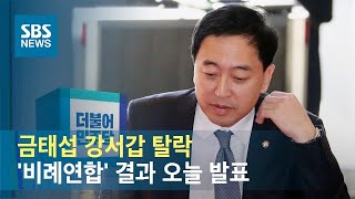 금태섭 강서갑 탈락…'비례연합' 투표 결과 오늘 발표 / SBS