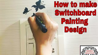 How to make Switchboard Painting Design ideas| light Switchboard Decoration |Switch Sockat art