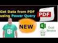 Get Data From Pdf To Excel using Power Query - NEW FEATURE!!
