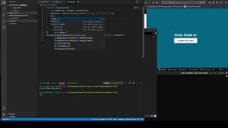How to create random hex color with JavaScript. Change background with random color with JavaScript