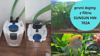 první dojmy u filtru SUNSUN HW-702A předělání 120l #02