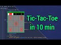 Tic Tac Toe game using python in 10 minutes