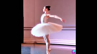 【AI動画】A ballerina gracefully dancing on stage ステージで優雅に踊るバレリーナ