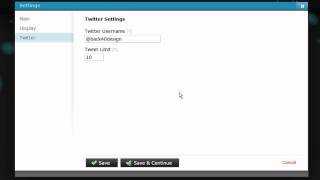 Javelin CMS - Twitter Module: Adding & Displaying Tweets