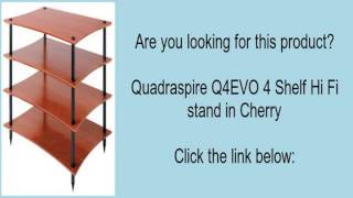 Quadraspire Q4EVO 4 Shelf Hi Fi stand in Cherry