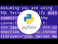 How to backup a database by pyodbc