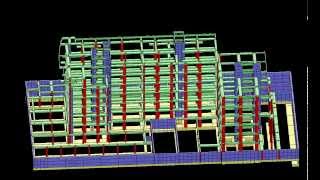 Studio Maurelli: schema strutturale di edificio in viale Gramsci, Triggiano.