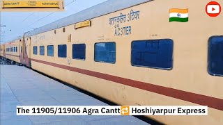 Agra Cantt-Hoshiarpur Express Night Train Journey From Agra Cantt To New Delhi in Unreserved Coach