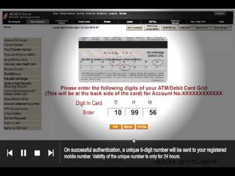 ICICI Transaction Password Generation ICICI Transaction Password Generation