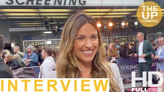 Amelia Warner interview on Young Woman and the Sea red carpet