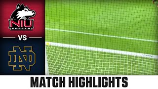 Northern Illinois vs. Notre Dame Match Highlights | 2024 ACC Women's Soccer