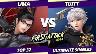 First Attack 2024 - Lima (Bayonetta) Vs. Tuitt (Robin) Smash Ultimate - SSBU