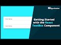 Getting Started with the React TextBox Component